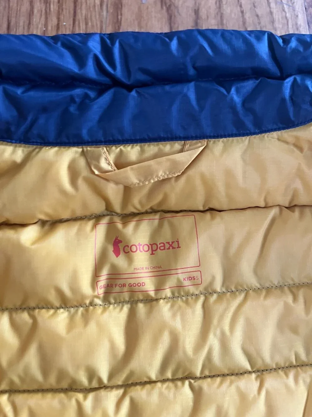 Cotopaxi Kid's Navy Puffer Jacket Size S